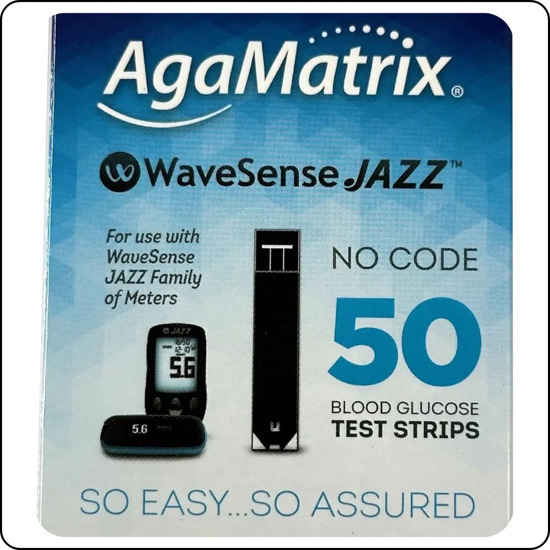 WaveSense JAZZ Test Strips - 50 Pack