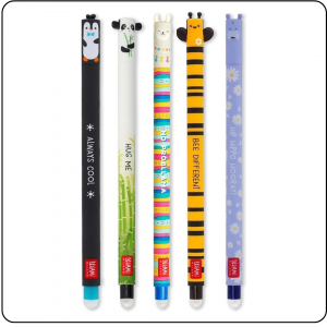 Set of 5 Erasable Gel Pens